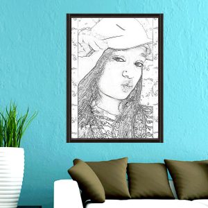 04 - Cute Girl Photo Sketch