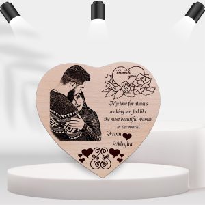 Coustmized heart Shape Engreving