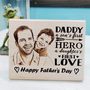 My Supar Hero Papa Engreving