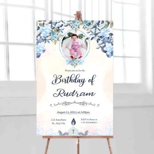 Rudransh birthday board