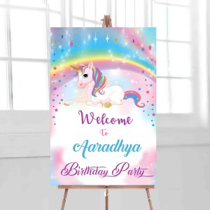 Unikorn birthday board